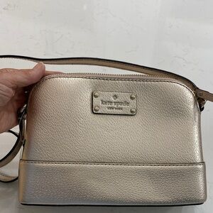 Kate Spade Metallic Gold Crossbody Bag